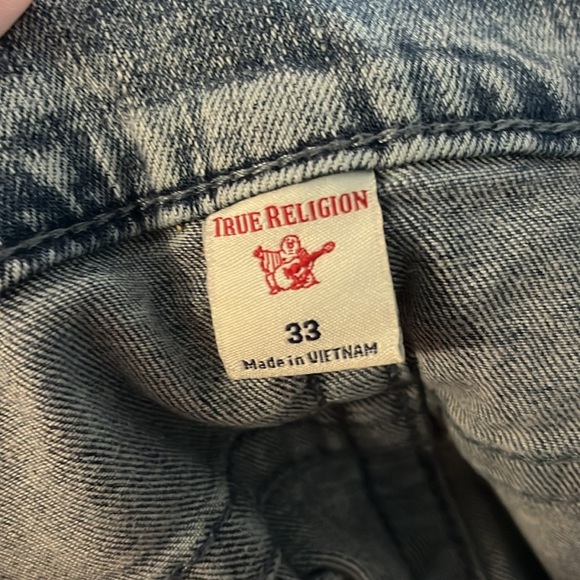 True religion Rocco Relaxed Skinny distressed Jeans size 33 - Picture 2 of 7